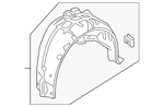 Genuine Honda Quarter Panel Splash Shield 74592-tba-a10. Fixed Price $119.41.