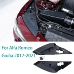 Fit For Alfa Romeo Giulia 2017-21s Black Engine Hood Left And Right Cover 2pcs. Fixed Price $203.82.