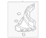 Genuine Audi Liner Extension 8w6-853-887-l. Fixed Price $184.25.