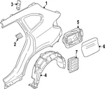 Genuine Bmw Wheelhouse Liner 51-71-9-465-710. Fixed Price $120.10.