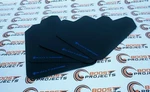 Rally Armor Black Universal Basic Mud Flap W/blue Logo Set Of 4 Mf12-bas-bl. Fixed Price $35.68.