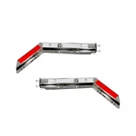 Pair Chrome Angled Spring Loaded Mud Flap Hanger Bracket Set For Semi Trucks,.... Fixed Price $94.89.