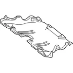 New Genuine Mercedes-benz Cover F Engine Comp. Bm 2135246500 / 213-524-65-00 Oem. Fixed Price $296.80.