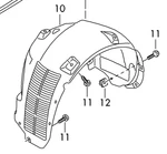 Audi R8 07 - 12 Oem Fender Liner Splash Guard 420810172b Rear Right Genuine. Fixed Price $149.99.