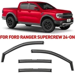 Rain Guards Vent Visors Shade For 2024-2026 Ford Ranger Supercrew. Fixed Price $62.99.