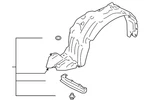 Genuine Subaru Fender Liner 59110sg011. Fixed Price $176.22.