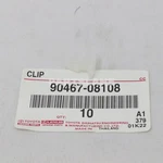 90467-08108 Toyota Oem Genuine Clip(for Front Fender To Cowl Side Seal). Fixed Price $5.70.