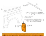 Toyota Oem 14-21 Tundra Pick Up Box Exterior Trim-mud Guard 766250c081. Fixed Price $59.87.
