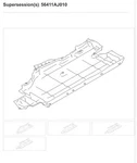 Floor Pan Splash Shield. Under Cover (left, Center). Subaru Legacy 56411aj011. Fixed Price $92.21.