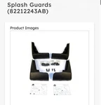 2011-2023 Dodge Charger Front Molded Splash Guard Kit Genuine Mopar 82212243ab. Fixed Price $89.23.