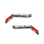 Pair Chrome Angled Spring Loaded Mud Flap Hanger Bracket Set For Semi Trucks,.... Fixed Price $97.51.