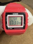 Casio 3224 W-215h Digital Watch Water Resistant Fuchsia Pink Rare Works Great!. Fixed Price $22.00.