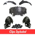 Front Fender Liners & Engine Splash Shield Set W/ Clips For Cadillac Cts. Fixed Price $90.24.