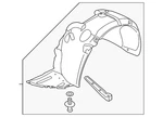 Genuine Hyundai Fender Liner 86811-3n700. Fixed Price $143.18.