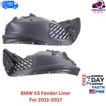 Fits Bmw X3 Fender Liner For 2011-2017 Front Left & Right Side Set 2pc. Fixed Price $95.40.