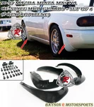 Fits 90-97 Mazda Miata Mx-5 Na Jdm Design Mud Flap Splash Guards Kit (set Of 4). Fixed Price $90.00.