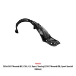 Honda Accord 2016-2017 Front Inner Fender Liner Right Passenger Side Sedan. Fixed Price $38.94.