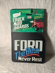 Ford The Best Never Rest Plasticolor Truck Mud Flaps Splash Guards 10"x14" Pair. Fixed Price $72.99.