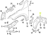 Volvo Xc90 16 - 17 Oem Fender Liner Splash Guard 31457218 Front Left Genuine. Fixed Price $239.99.