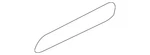 Genuine Toyota Side Body Trim Protector 76927-04010. Fixed Price $20.39.