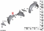 Genuine Bmw X6 M F16 Cover Wheel Arch Frontsection Frontright 51717335112. Fixed Price $142.50.