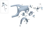 Genuine Mercedes-benz Trim Wheel Arch 223-690-17-08. Fixed Price $197.32.