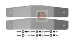 Mud Flap Bottom Plate Set 20in Chrm Bolt. Fixed Price $85.99.