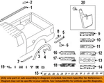 Ford Oem 09-14 F-150 Pick Up Box Bed-mud Flap Splash Guard 5l3z16a550aaa. Fixed Price $60.00.