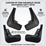 Mud Flaps Fits For 2017 2018 2019 Chevrolet Cruze Hatchback Splash Guards. Fixed Price $28.59.