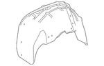 Genuine Gm Rear Driver Side Wheelhouse Liner 23264143. Fixed Price $238.80.