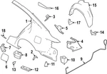 Genuine Nissan Mud Guard 62822-9hf0a. Fixed Price $30.21.