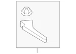 Genuine Toyota Fender Liner Extension 53852-02190. Fixed Price $38.86.