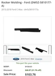Ford Dm5z-5810177-a Moulding2013-2018 C-max. Fixed Price $59.97.