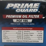 Oil Filter For Many Vehicles & Equipment, Prime Guard Pof195 (see Description). Fixed Price $6.99.