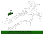 Genuine Ford Av6z-3811779-a Center Left Floor Pan Heat Shield Av6z3811779a. Fixed Price $45.99.