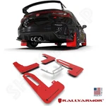 Rally Armor Ur Red Mud Flaps W/ Black Logo For 2023-2026 Honda Fl5 Civic Type R. Fixed Price $204.25.