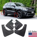 For 2011-2022 Jeep Grand Cherokee 4pcs Black Front Rear Splash Mud Guards Flaps. Fixed Price $47.99.