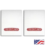 Freightliner Mud Flaps Poly 24 X 30 Logo (pair) Red/white. Fixed Price $80.00.