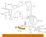 Gm Oem 16-24 Camaro Fender Components-deflector 23408773. Fixed Price $31.52.