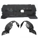 New Front Fender Liner & Lower Engine Under Cover Set For 2004-2008 Mazda 3. Fixed Price $80.20.