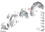 Genuine Bmw G14 G15 840dx 840i 840ix Cover Wheel Housing Rear Right 51717374744. Fixed Price $147.22.