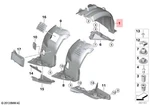 Genuine Bmw M3 E92 E93 Convertible Cover Wheel Housing Front Right 51718043214. Fixed Price $111.84.