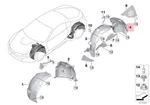 Genuine Bmw I I8 I12 I15 Cover Wheel Arch Rear Section Left 51717328625. Fixed Price $118.75.