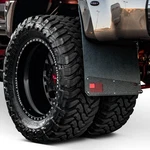 Rek Gen D2004 Merica Dually Black Armor Mud Flaps W Hot Rod Red Flag Logo. Fixed Price $220.32.