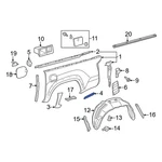 For Toyota Tacoma 16-23 Rear Right Rearward Side Body Trim Protector. Fixed Price $24.78.