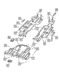 Genuine Mopar Floor Pan Shield Right 68264961ab. Fixed Price $358.18.