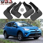 4pcs Front Rear Mud Guards Flaps Splash Fender For 2016-2018 Toyota Rav4. Fixed Price $33.99.