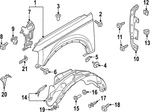 Genuine Ford Fender Splash Shield Mb3z-16055-a. Fixed Price $52.84.