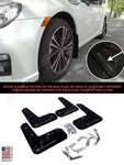 Rally Armor Ur Black Mud Flaps W/ Silver Logo For 2013-2017 Subaru Brz Scion Frs. Fixed Price $123.49.