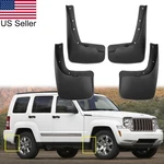 4pcs Front Rear Splash Guards Mud Flaps For Jeep Liberty 2008-2012. Fixed Price $57.99.